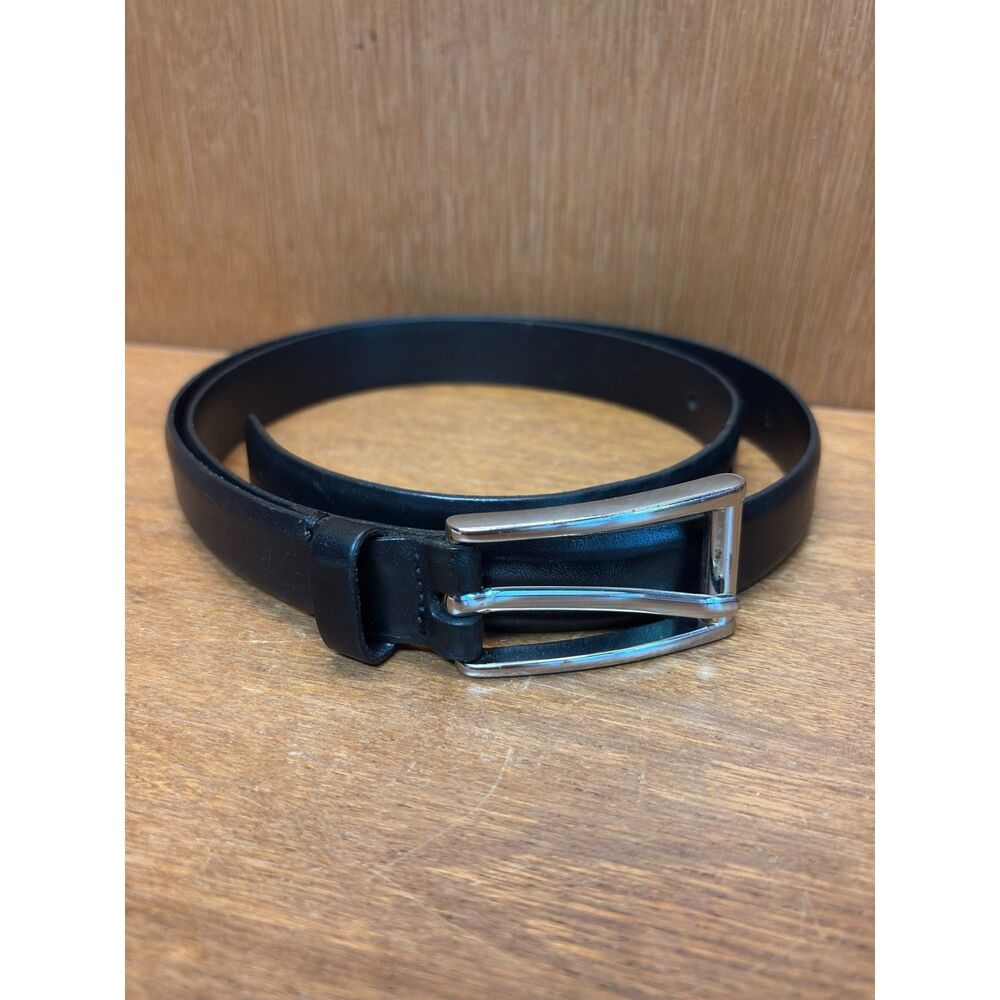 Vintage Banana Republic Made in USA Black Leather Belt Men's Large 40"